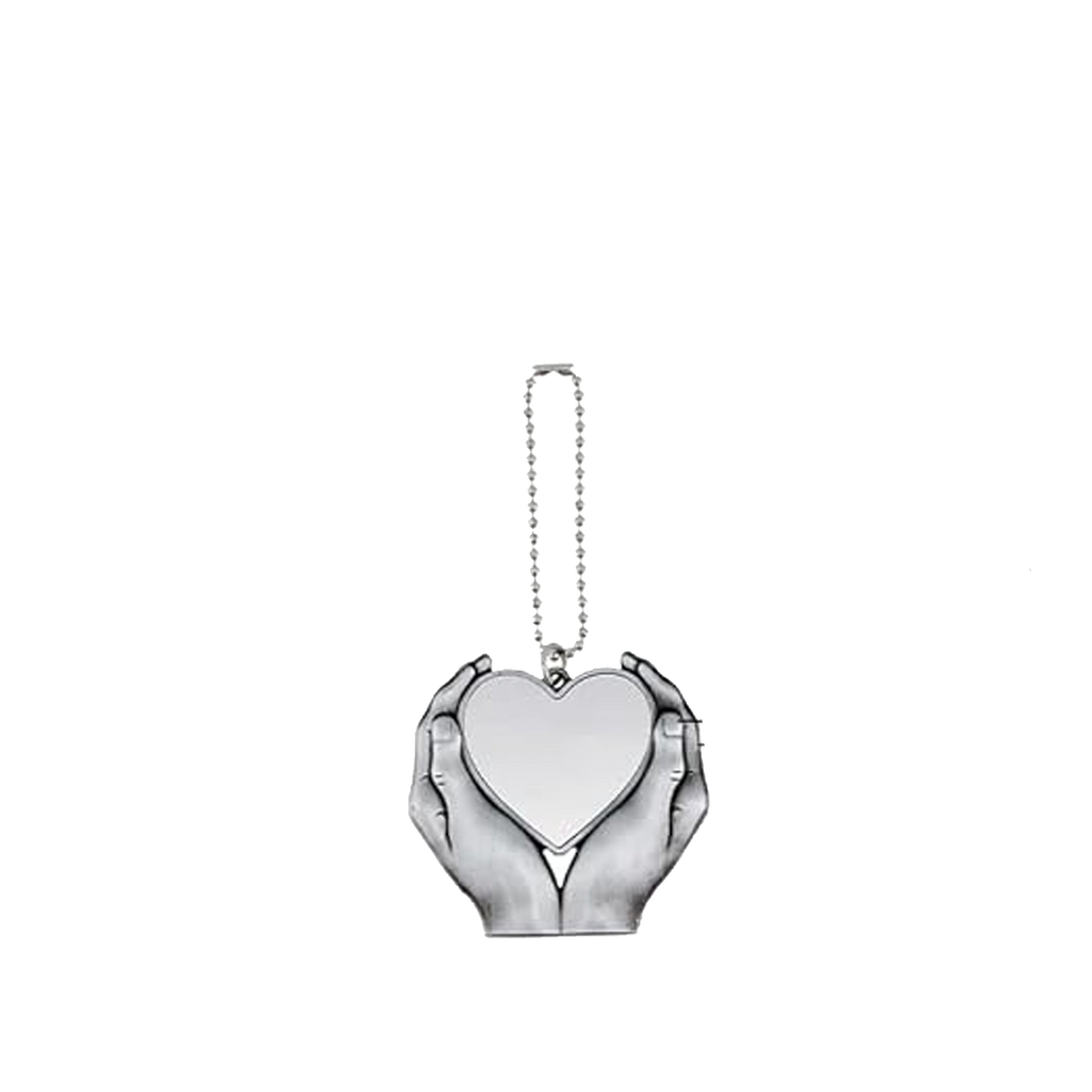 Sublimation Blank Hand Heart Shape Ornament Car Pendant