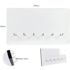 Sublimation Blank Key Holder with 6 Hooks