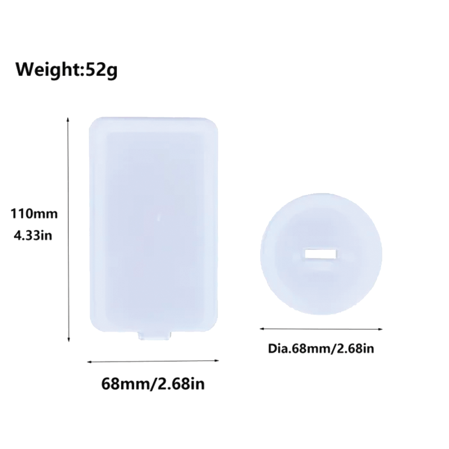 Acrylic Sublimation Photo Ornament with Round Stand