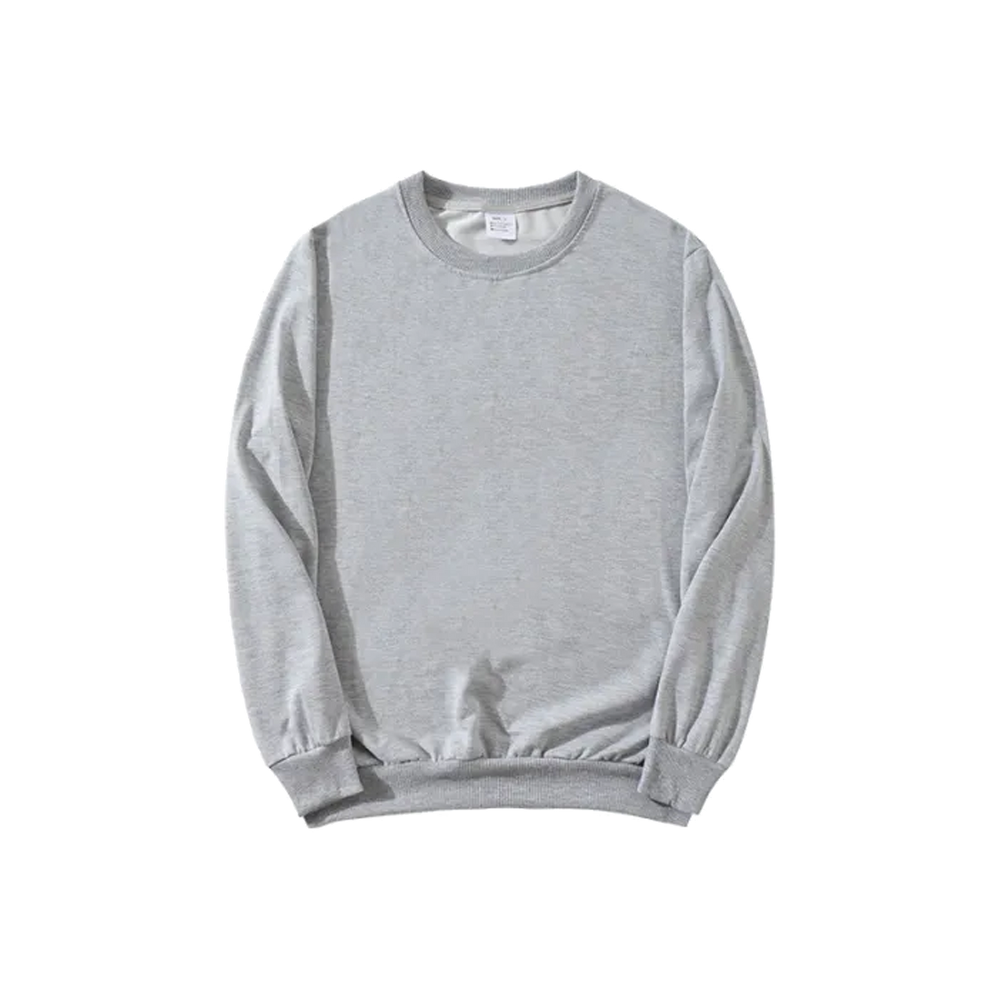 Gray 95% polyester sublimation sweatshirt