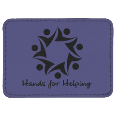 Adhesive Rectangle Leatherette Patches