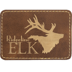 Adhesive Rectangle Leatherette Patches