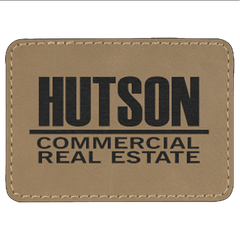 Adhesive Rectangle Leatherette Patches