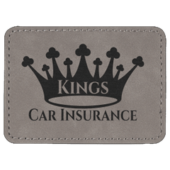 Adhesive Rectangle Leatherette Patches