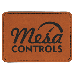 Adhesive Rectangle Leatherette Patches