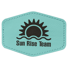 Adhesive Hex Leatherette Patches