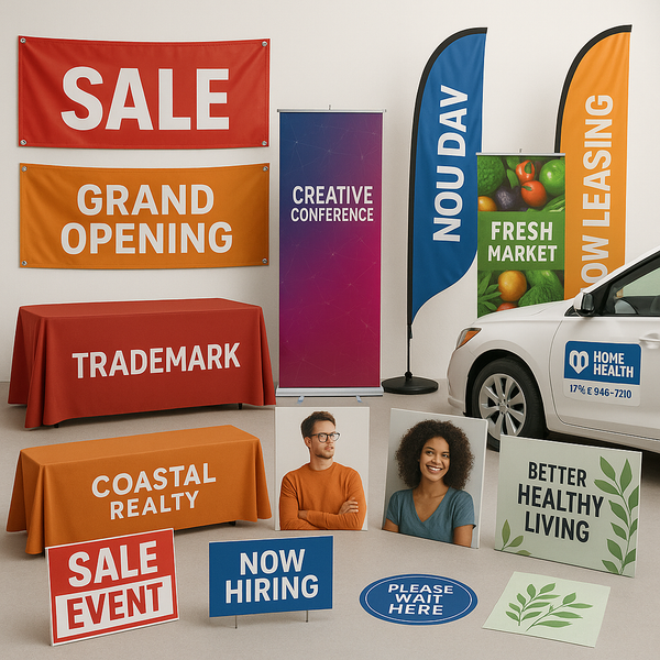 Banners, Signs, & Promo displays